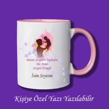 Anneler Günü Özel Isim Baskılı Renkli Kupa Bardak Modelleri