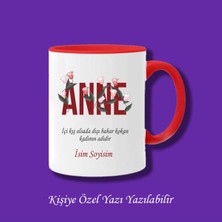 Anneler Günü Isme Özel Baskılı Renkli Kupa Bardak Modelleir