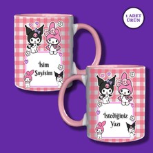 Kuromi Baskılı Isimli Kupa Bardak