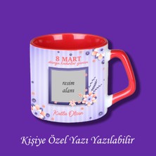 8 Mart Dünya Kadınlar Günü Tasarımlı Kişiye Özel Kupa Bardak - 18 Model