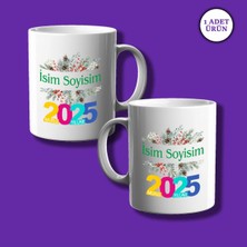 Kişiye Özel Yılbaşı Tasarımlı Isme Özel Baskılı Hediye Eko Kupa Bardak