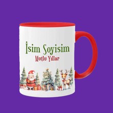 Kişiye Özel Yılbaşı Yeniyıl Tasarımlı Kişiye Özel Yeni Yıl Temalı Kupa Bardak