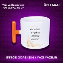 Annelere Özel Isimli Anneler Günü Hediyelik Renkli Kupa Bardak