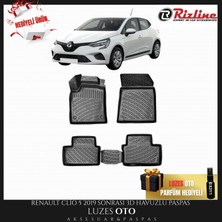 Rizline Renault Clio 5 Hb 3D Havuzlu Paspas 2020 Model Uyumlu