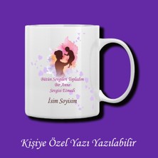 Anneler Günü Özel Isim Baskılı Renkli Kupa Bardak Modelleri