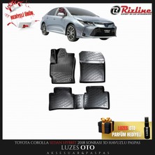 Rizline Toyota Corolla Sedan Hybrid 3D Havuzlu Paspas 2018 Model Uyumlu