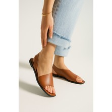 Siyah Kadın Minimalist Sandalet Şık ve Rahat Açık Burun Ayakkabı