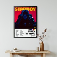 Orenda Art The Weeknd - Starboy Albüm Spotify Çerçeveli Poster Tablo