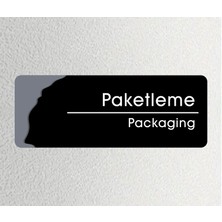 Paketleme - Ofis Departman Kapı Isimliği, Yönlendirme Levhası 24X9 cm 4mm
