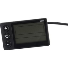 S866 Elektrikli Bisiklet Ekran LCD Metre 24 V 36 V 48 V Elektrikli Scooter Kontrol Paneli ile Sm Fiş (Yurt Dışından)
