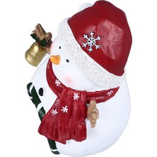 Noel Akvaryum Dekorasyon Çok Amaçlı Peyzaj Reçine Noel Balık Tankı Süsler Akvaryum Ev Ofis Noel Kardan Adam (Yurt Dışından)