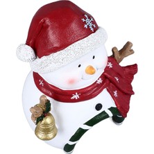 Noel Akvaryum Dekorasyon Çok Amaçlı Peyzaj Reçine Noel Balık Tankı Süsler Akvaryum Ev Ofis Noel Kardan Adam (Yurt Dışından)