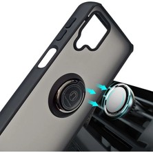 iPhone x Uyumlu Arkası Sert Kenarları Yumuşak Yüzüklü Kılıf(Şeffaf)