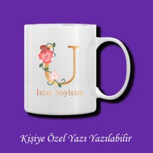 Kişiye Özel Isim ve Harf Baskılı Renkli Kupa Bardak ve Kahve Fincanı Modelleri