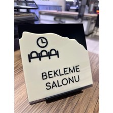 Bekleme Salonu -  Ofis Oda Kapı Isimliği Yönlendirme Tabelası 15X15CM