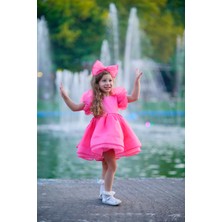Kız Çocuk Abiye Kız Çocuk Elbise Kız Çocuk Düğün Elbise Karpuz Kol Karolin