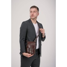 ÇÇS 31617 Hakiki Deri Askılı Çanta