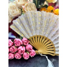 baytoptan Plastik Desenli Yelpaze