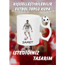 Kişiye Özel Kişiselleştirilebilir Futbol Toplu Kendin Tasarla Kupa Bardak