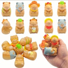 Capybara Squishy, Sukuşi, Yumuşak Sıkılabilir Oyuncak, Capybara Oyuncak (1 Adet)