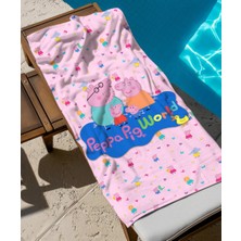 Peppa Pig World Temalı Plaj Havlusu