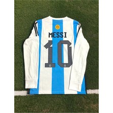 Arjantin Messi Uzun Kol Yetişkin Forma
