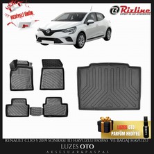 Rizline Renault Clio 5 Hb 3D Havuzlu Paspas ve Bagaj Havuzu 2021 Model Uyumlu