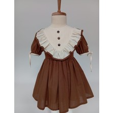 Kız Çocuk Doğum Günü Mevlüd Bayram Özel Özel Gün Pamuk Keten Astarlı Elbise