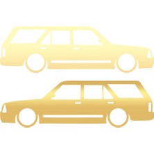 Basık Kartal Sticker 17X17 cm Gold