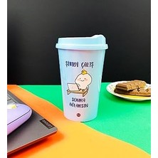 Şimdi Çalış Sonra Ağlarsın Tasarımlı Plastik Kahve Bardağı