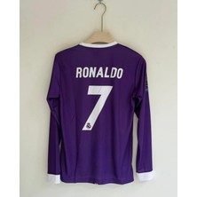 Cristiano Ranoldo 2017 Cardif Ligi Mor Uzun Kol Yetişkin Taraftar T-Shirt