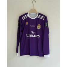 Cristiano Ranoldo 2017 Cardif Ligi Mor Uzun Kol Yetişkin Taraftar T-Shirt