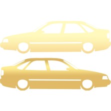 Basık Tempra Sticker 17X17 cm Gold