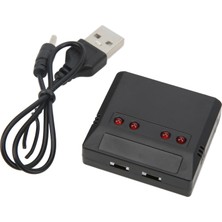 3.7V Lityum Pil Şarj Cihazı Jst Fiş 4'ü 1 Arada Pil Şarj Cihazı 4 Eksenli Uçak Modeli Için (Yurt Dışından)