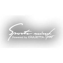 Sports Mind Alfa Romeo Giulietta Sports Sticker 17X17 cm Beyaz