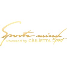 Sports Mind Alfa Romeo Giulietta Sports Sticker 17X17 cm Gold