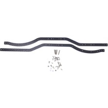 Evrensel Karbon Fiber Şasi Çerçeve Rayları Axial SCX10 Rc Paletli Araba Modeli Aksesuarlarına Uygun (Yurt Dışından)