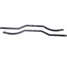 Evrensel Karbon Fiber Şasi Çerçeve Rayları Axial SCX10 Rc Paletli Araba Modeli Aksesuarlarına Uygun (Yurt Dışından)
