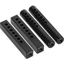 Traxxas/hsp/redcat/tamiya Için 4 Adet 1/10 Rc Kare ve Yuvarlak Metal Tampon Montaj Direği (Yurt Dışından)