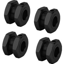 4 Adet Rc Tekerlek Hex Sürücü 17MM Alüminyum Alaşım Jant Hex Çoğaltıcı Kiti Için Hsp 1/8 Rc Carblack (Yurt Dışından)