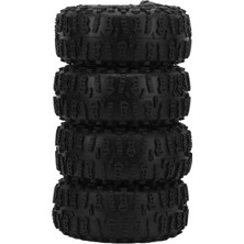 4 Adet Rc Lastik Lastikler 1.9 Inç Büyük Kavrama Evrensel Rc Araba Tekerlekleri Eksenel SCX10 D90 Paletli (Yurt Dışından)