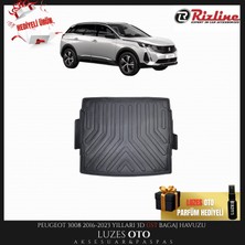 Rizline Peugeot 3008 3D Üst Bagaj Havuzu 2021 Model Uyumlu