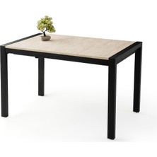 Tuğra Sidon Desen Ayaktan Açılır 120X75 Masa (Açılımış Ölçüsü 180X75)