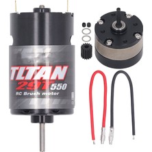 Rc Fırçalı Motor 1/3 Redüksiyon Şanzıman 550 Evrensel Fırçalı Motor Elektrikli Araba Kamyon Tekne Için 29T (Yurt Dışından)