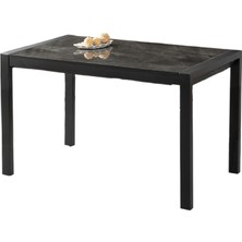 Tuğra Irony Desen Highgloss Ayaktan Açılır 120X75 Masa (Açılımış Ölçüsü 180X75)
