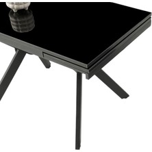 Petra Rambla Desen Highgloss Açılır 110X70 Masa (Açılımış Ölçüsü 170X70)