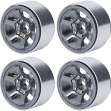 4 Adet Rc Tekerlek Hub Seti Alüminyum Alaşımlı Cnc Rc Tekerlek Jant Hub 1.9 In Lastik Sırtı Titanyum (Yurt Dışından)