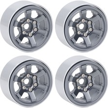 4 Adet Rc Tekerlek Hub Seti Alüminyum Alaşımlı Cnc Rc Tekerlek Jant Hub 1.9 In Lastik Sırtı Titanyum (Yurt Dışından)