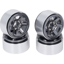 4 Adet Rc Tekerlek Hub Seti Alüminyum Alaşımlı Cnc Rc Tekerlek Jant Hub 1.9 In Lastik Sırtı Titanyum (Yurt Dışından)