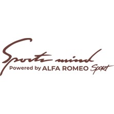Sports Mind Alfa Romeo Sports Sticker 17X17 cm Kahverengi